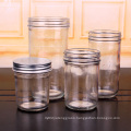 New arrival 750ml500ml 380ml 220ml Glass Honey jar Container with Metal Lid